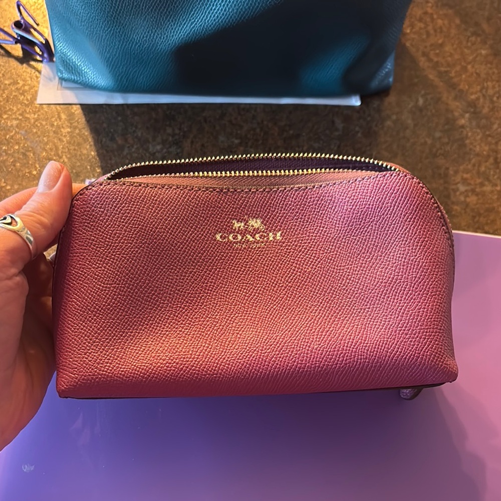 Coach Pink Cosmetic Bag